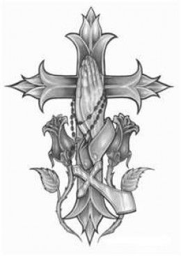 The cross in of itself represents many different things to many different people. For some, it's a representation of the hardship and struggles we deal with in our lives. While for others, it's a religious symbol. The cross is and has been for... Black Swan Tattoo, Praying Hands Tattoo Design, Unique Cross Tattoos, Cross Coloring Page, Praying Hands Tattoo, Cross Drawing, Hands Tattoo, Cross Tattoos, Cross Tattoo Designs