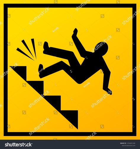 Stairs Vector, Falling Down Stairs, Man Falling, Sign Illustration, Silhouette People, Falling Down, Get Well, New Pictures, Royalty Free Photos