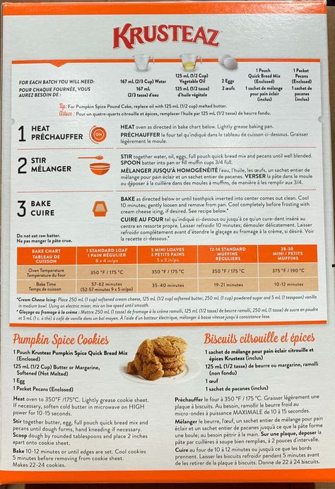 Costco Krusteaz Pumpkin Spice Quick Bread Mix Review Krusteaz Pumpkin Spice Bread Mix Recipes, Krusteaz Pumpkin Spice Recipes, Krusteaz Pumpkin Bread Mix Recipes, Pumpkin Bread Mix, Pumpkin Spice Bread, Halloween Appetizers Easy, Spice Bread, Pumpkin Spice Cookies, Pumpkin Spice Recipe