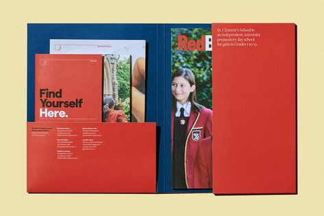 St. Clement’s School Brand Refresh on Behance School Publication, University Brochures, Corporate Folder, School Prospectus, University Marketing, University Design, School Brochure, Ed Design, St Clement