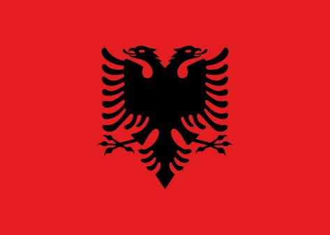 Flag of Albania This is the national flag of Albania, a country in Southeastern Europe. Want to learn more? Check out these Albania maps. Europe Stickers, Albanian Eagle, Albanian Flag, Albania Flag, National Animal, Bold Logo, Flags Of The World, Red Flag, National Flag