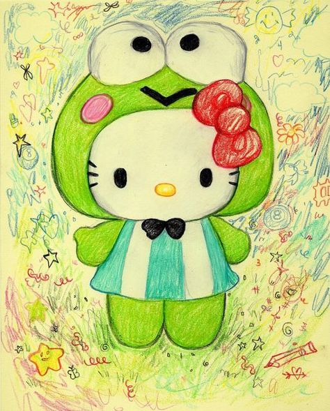 Aesthetic Drawings Sketches, Hello Kitty Desenho, Aesthetic Drawings, Mushroom Drawing, Cute Sketches, Kitty Drawing, Hello Kitty Drawing, Hello Kitty Art, Inspiration Aesthetic