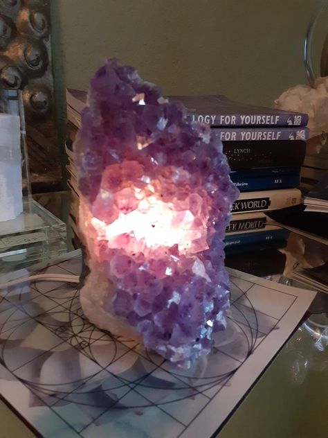 Amethyst Lamp | Etsy Amethyst Lamp, Agate Candle, Salt Candle Holder, Quartz Lamp, Amethyst Properties, Salt Candle, Amethyst Quartz Crystal, Mosaic Lamp, Spiritual Energy