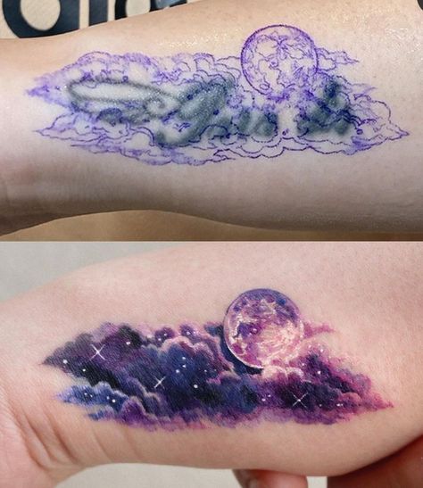 Sky Tattoos, Planet Tattoos, Galaxy Tattoo, Muster Tattoos, Amazing Tattoos, Gorgeous Tattoos, Parts Of The Body, Tattoo Cover-up, Body Modification