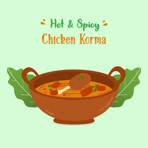 Chicken curry asian food hand drawn vect... | Premium Vector #Freepik #vector #curry #chicken-curry #drumstick #chicken-drumstick Chicken Curry Illustration, Curry Drawing, Drumstick Chicken, Chicken And Potato Curry, Chicken Drumstick, Chicken Korma, Food Doodles, Indian Chicken, Easy Chicken Curry