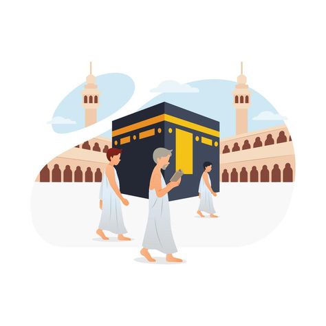 Muslim Illustration, Wallpaper Islam, Islamic Backgrounds, Muslim Photos, Man Praying, Ka Bah, Travel Planner Template, India Street, Wedding Card Frames