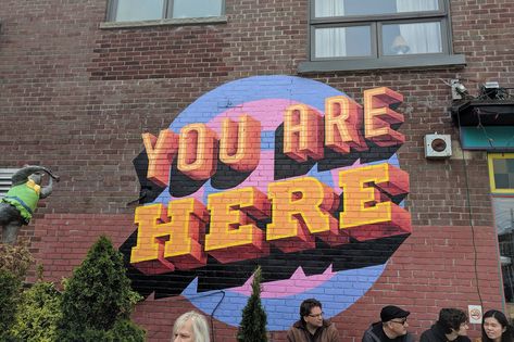 The 10 most Instagrammable murals in Toronto Mural Art Design, Interior Murals, School Murals, Typography Artwork, Hand Lettering Inspiration, Graffiti Wall Art, The Present Moment, Live In The Present, Present Moment