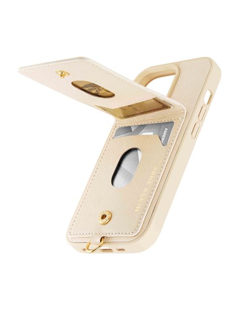 Elevate your lifestyle with the luxurious saffiano-textured phone case, featuring a built-in credit card holder, offering both style and convenience in a single case. • Saffiano texture vegan leather• Kick-stand wallet with 3 card slots and snap closure• Attachment ring can be use for AirPods or crossbody accessories• Open face format for easy screen access• Includes camera lens protector• Apple iPhone® not included• Apple iPhone® is a trademark of Apple, Inc. Phone Case Wallet Card Holders, Phone Cases With Card Holder, Phone Cases With Wallet, Phone Case With Wallet, Iphone Case With Card Holder, Phone Case With Card Holder, Card Phone Case, Card Holder Phone Case, Luxury Iphone Cases