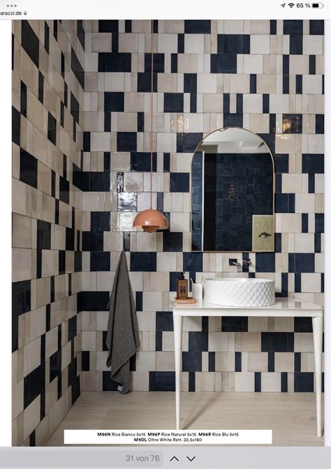 Abstract Tiles Bathroom, Bathroom Mixed Tiles, Marazzi Tile, Indoor Tile, Tiles Pattern, Tiles Bathroom, Tile Companies, Tile Inspiration, Handmade Tiles