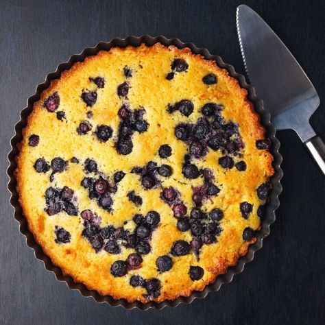 Blueberry Cake Recipe, Apple And Almond Cake, Italian Fig Cookies, Flat Cake, Fig Cookies, Flat Cakes, Blueberry Cake Recipes, Blueberry Compote, Simple Cake