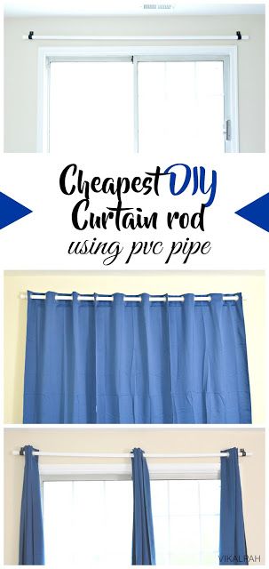 Curtain Rods Ideas, Diy Curtain Rod, Cheap Curtain Rods, Bookshelf Makeover, Diy Curtain Rods, Diy Curtain, Cheap Organization, Diy Furniture Cheap, Cheap Curtains