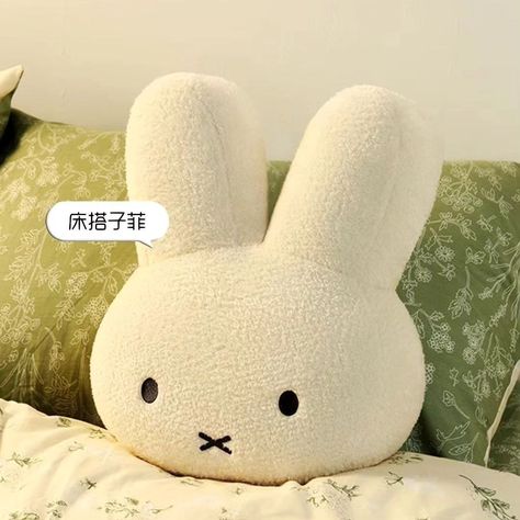 ☾⋆⁺miffy plush pillow ₊🎧✧ Price- 799 + free shipping Dm to order Imported Takes 4-7 weeks to deliver once preorders submitted . . . . #miffy #miffylover #miffyplush #miffyplushie #pillow #smallbusiness #shoplocal Alien Patterns, Creative Room, Rabbit Plush Toy, Woman Bedding, Kawaii Plush, White Bunny, Plush Toy Dolls, Plush Pillow, Color Crafts