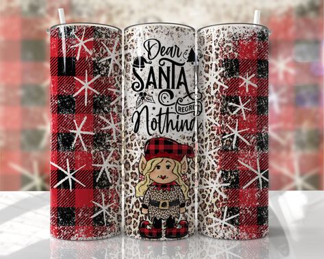 Christmas Tumbler Wrap, Commercial Use Fonts, Sublimation Tumblers, Christmas Tumbler, Christmas Tumblers, Image Editing Software, Printable Vinyl, Tumbler Wrap Png, Dear Santa