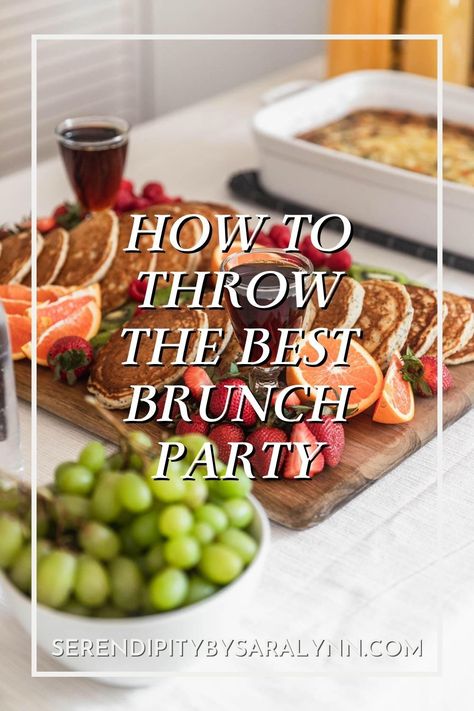 Looking for a fun way to hang out with your loved ones? Throw a brunch party! Brunch parties are great for holidays, birthdays, engagement parties, baby showers, and weekend get-togethers. Here, I'm sharing all of my favorite brunch recipes, how do a mimosa bar, set the buffet table, and everything in-between. Whether you're looking for menu ideas, a cooking timeline, or playlist recs, these are all of my best tips on how to throw a brunch party that is fun, casual, and (actually) stress-free! Brunch Party Food, Brunch Ideas For A Crowd, Breakfast Brunch Party, Engagement Brunch, Brunch Parties, Brunch Party Recipes, Thanksgiving Brunch, Ladies Brunch, Fall Brunch