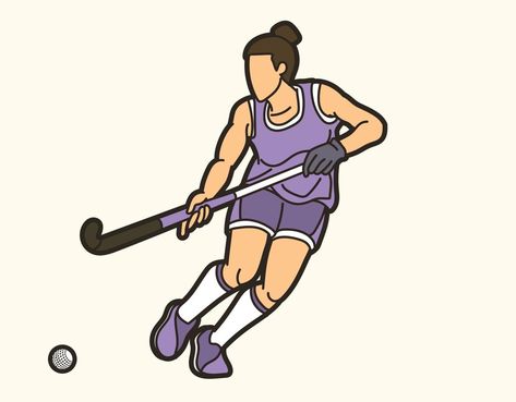 Hockey Cartoon, Action Cartoon, Hockey Sport, Hockey Posters, Daily Workouts, Sport Hockey, Field Hockey, Cartoon Images, Daily Workout