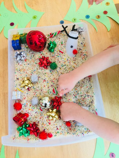 Classroom Christmas Crafts, Tuff Tray Ideas Toddlers, Sensory Activities For Preschoolers, Christmas Sensory, Winter Activities Preschool, Baby Sensory Play, Sensory Crafts, Sensory Activities Toddlers, Nursery Activities