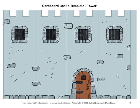 cardboard castle template Cardboard Castle Template, Cardboard Castle For Kids, Paper Castle Template, Castle Template, Castle Printable, Paper Castle, Model Castle, Castle Crafts, Castle Project