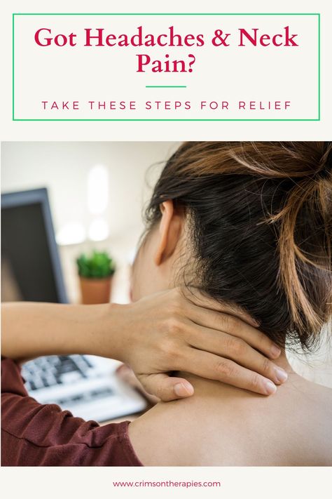 Do You Have Neck Pain AND Headaches? Take these steps for pain relief#neckpainrelief #headacherelief Neck Headache, Forward Head Posture Exercises, Neck And Shoulder Muscles, Throat Pain, Sore Neck, Forward Head Posture, Head Pain, Posture Exercises, Nerve Pain Relief