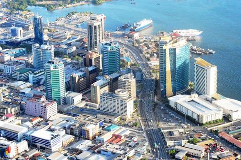 Port of Spain, Trinidad 🇹🇹 Port Of Spain Trinidad, Port Of Spain, Caribbean Travel, West Indies, Caribbean Islands, Trinidad, San Francisco Skyline, Trinidad And Tobago, New York Skyline