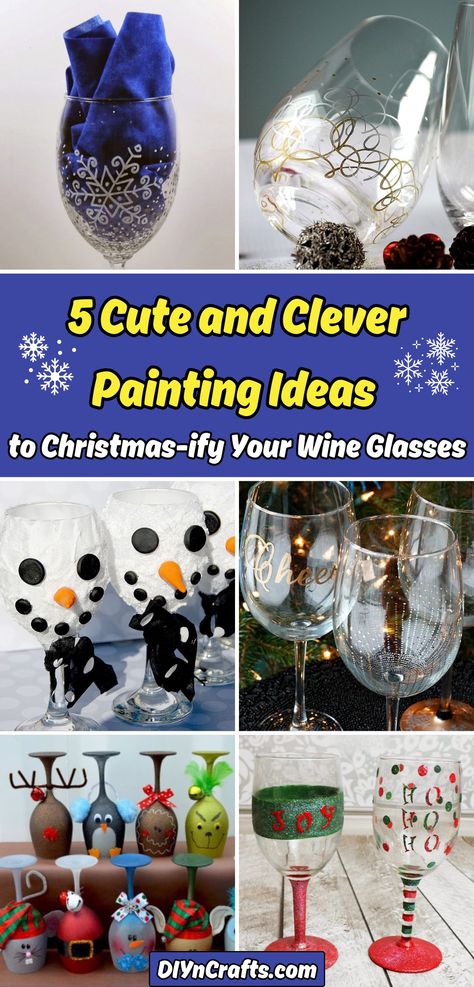 Plastic Wine Glass Crafts, Diy Wine Glass Decorating, Painted Glass Cups, Painting On Wine Glasses, Christmas Wine Glasses Diy, Wine Glass Christmas Crafts, Painted Wine Glasses Christmas, Holiday Martinis, Decorated Glasses