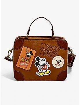 Loungefly Disney Mickey Mouse Suitcase Bag, Disney Icon, Cute Mini Backpacks, Disney Treasures, Disney Loungefly, Disney Icons, Suitcase Bag, Loungefly Bag, Trunk Bag, Disney Fashion