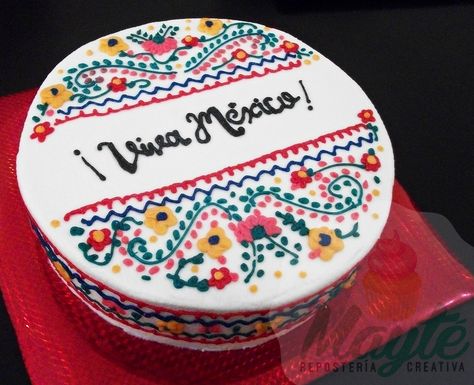 Mexico Cake, Fiesta Cakes, Mexico Blue, Mexican Independence Day, Fiesta Cake, Mexican Independence, Dad Birthday Cakes, Flag Cake, Cupcakes Decorados