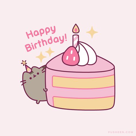 Happy birthday, Pusheen! 🎂 ✨ Pusheen Happy Birthday, Happy Birthday Doodles, Pusheen Birthday, Happy Birthday Drawings, Birthday Doodle, Pusheen Cute, Birthday Cartoon, Cute Happy Birthday, Pusheen Cat