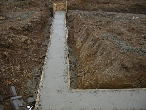 We discuss the homes foundation in our "Steps to a New Home" blog series. Footing Foundation, Walls Ideas, In Door, Retaining Walls, Door County, Home Additions, Modern Homes, Retaining Wall, Custom Home