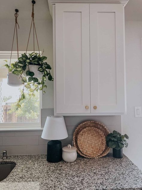 Hanging Plants Around Window, Hanging Plants Indoor Kitchen Window, Bay Window Hanging Plants, Hanging Plants From The Ceiling, Hanging Plant In Kitchen, House Plants In Kitchen, Plants Hanging In Kitchen Window, Hanging Plants Above Kitchen Sink, Hanging Plants In Kitchen Window