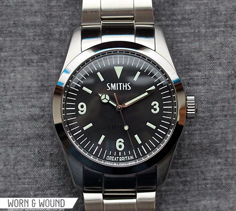 Smiths Everest PRS-25 from Timefactors. £245. Classic Chronometer Watch As A Gift, Smiths Everest, Timeless Collectible Watches With Tachymeter, Smiths Watch, Bremont Watches, Hmt Watch, Rolex Vintage, Best Military Watch, Rolex Explorer