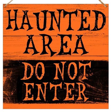 Haunted Area Do Not Enter Halloween Tin Wreath Sign This measures approximately 12 inches. This is perfect for wreaths too. These are shipped first class mail unless multiple signs are purchased and weight requires priority shipping. First class mail does not include insurance. I am not responsible for items lost or damaged by the post office. If you would like to upgrade to priority shipping with insurance included, please message me so that i can set you up a listing with priority mail. Creepy Halloween Signs, Halloween Sign Ideas, Halloween Street Signs, Halloween Party Signs, Halloween Signage, Halloween Messages, Halloween Yard Props, Salem Halloween, Do Not Enter Sign