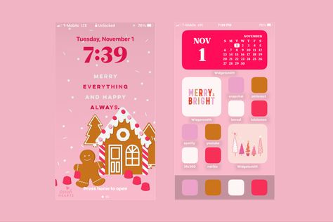 Christmas Ios 16 Wallpaper Preppy, Preppy Christmas Homescreen, Preppy Electronics, Christmas Ios 16 Wallpaper, November 1st Christmas, Preppy Apps, Christmas Wallpaper Ipad, Preppy Phone, Iphone Wallpaper Preppy