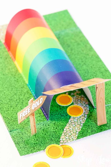 Rainbow Leprechaun Trap set up Leprechaun Crafts For Kids, Leprechaun Crafts, Leprechaun Trap Ideas, St Patricks Day Jokes, Lucky Charms Cereal, Leprechaun Trap, Kids Races, St. Patrick's Day Crafts, Skip To My Lou