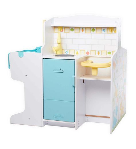 Mine to Love Baby Care Activity Center | HearthSong Baby Doll Furniture, Rocking Cradle, Doll Nursery, Baby Doll Nursery, Wipes Dispenser, Activity Center, Melissa And Doug, Melissa & Doug, Stuffed Animal Storage