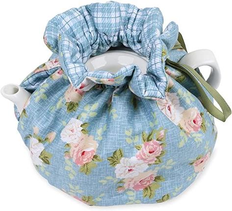 CEMGYIUK Tea Cozy,Cotton Printed Tea Cosy,Creative Kitchen Tea Pot Cover Insulation and Keep Warm,Teapot Cozy Breakfast Warmer,Tea Kettle Quilt for Home Kitchen Table Hotel Tea Party Restaurant Tea Pot Cover, Teapot Cover, Teapot Cozy, Hummingbird Flowers, Creative Kitchen, Pot Cover, Linen Store, Tea Cosy, Tea Cozy