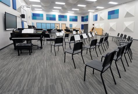 Virco School Furniture, Classroom Chairs, Student Desks High School Music Classroom Design, Ideal School Design, Primary School Music Room Design, Music Room Ideas School, School Music Room Design, Luxury Classroom, Music School Design, Music Classroom Design, Music Classroom Ideas