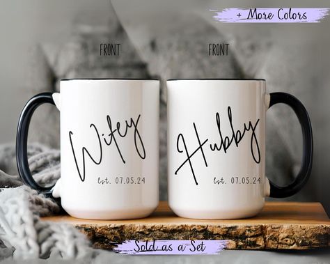 Wedding Mug, Couple Mug, Couple Name, Wedding Mugs, Couple Mugs, Name Mugs, Mug Custom, Cold Beverages, Mr Mrs