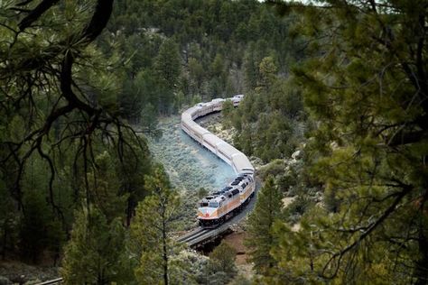 Grand Canyon Vacation, Train Trips, Grand Canyon Railway, Visiting The Grand Canyon, Grand Canyon South Rim, Scenic Train Rides, Arizona Road Trip, Train Route, Canyon Road