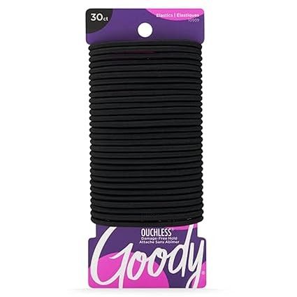 Amazon.com : Goody Ouchless Womens Elastic Hair Tie - 30 Count, Black - 4MM for Medium Hair- Hair Accessories for Women Perfect for Long Lasting Braids, Ponytails and More - Pain-Free : Beauty & Personal Care Long Lasting Braids, Black Hair Elastics, Black Hair Ties, Sunscreen Lotion, Sleek Ponytail, Elastic Hair Ties, Fashion Hair Accessories, Hair Elastics, Unique Hairstyles