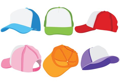 Trucker Hat Vector Icons Trucker Hat Drawing, Free Fashion Patterns, Hat Drawing, Hat Clipart, Hat Template, Funny Keychain, Fashion Vector, Free Icon Set, Hat Vector