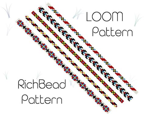 Bead Loom Bracelet Patterns, Bead Loom Bracelet, Seed Bead Bracelet Patterns, Miyuki Beads Pattern, Beading Loom, Stitch Jewelry, Bead Loom Designs, Cross Stitch Fonts, Bead Loom Pattern