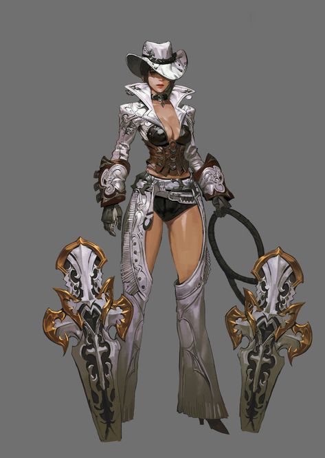 ArtStation - Bounty_hunter Cowboy Design Character, Cowboy Oc Art, Dnd Cowboy, Cowboy Knight, Adventurer Character Design, Bounty Hunter Costume, Cowboy Oc, Cowboy Space, Cowboy Character Design