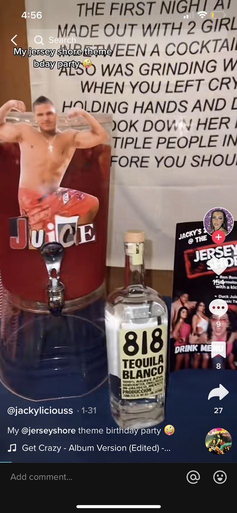 Jersey Shore Bday Party, Jersey Shore Theme Party Food, Jersey Shore Party Ideas, Jersey Shore 21st Birthday, Jersey Shore Party Decorations, Jersey Shore Bachelorette Party, Jersey Shore Birthday Party, Jersey Shore Theme Party, Jersey Shore Party