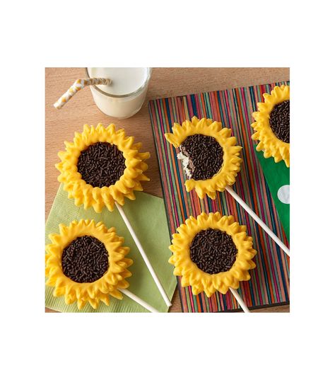 Sunflower Food Ideas, Oreo Sunflowers, Best Cake Pops, How To Make Sunflower, Sunflower Cookies, Sunflower Cupcakes, Sunflower Cake, Ideas For Baby Shower, Fall Parties