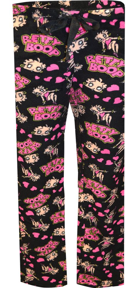 So soft and warm! These lounge pants for plus size women are so soft you will want to wear them all day! They feature Betty Boop on a black plush fabric. They have an elastic waistband with a pretty tape tie bow. Machine washable and easy to care for. Pants For Plus Size Women, Pants For Plus Size, Mcbling Style, 2000s Pants, Roblox Pants, Plus Size Lounge, Betty Boop Black, Quinceanera Accessories, Cute Pjs