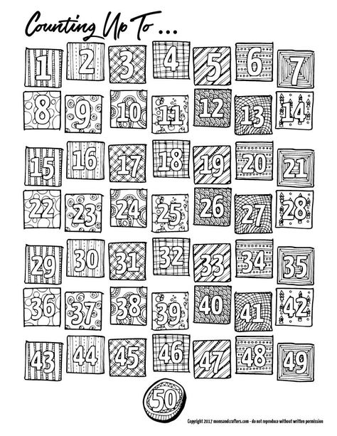 Color in the days as they pass - this free printable countdown calendar and progress tracker are so much fun - when it's colored in the big day is here! Use it to track progress (count up) - days sugar-free, diet calendar, or even to count the Omer (sefirat haomer). Use the countdown to anticipate your travels or to count toward a holiday... Printable Countdown Calendar, Retirement Countdown, Countdown Calendar Printable, Babysitting Activities, Fitness Tracker Printable, Beach Coloring Pages, Progress Tracker, Autograph Book Disney, Planner Tracker