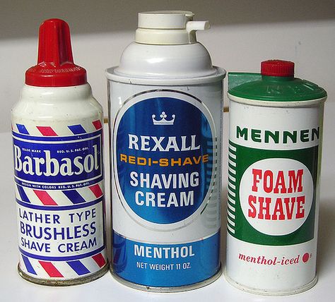 Old shave creams Barbasol Shaving Cream, Vintage Shaving, Shaved Hair Cuts, Shave Gel, Mens Shaving, Shaving Cream, Men's Grooming, Barber Shop, Primitive Decorating