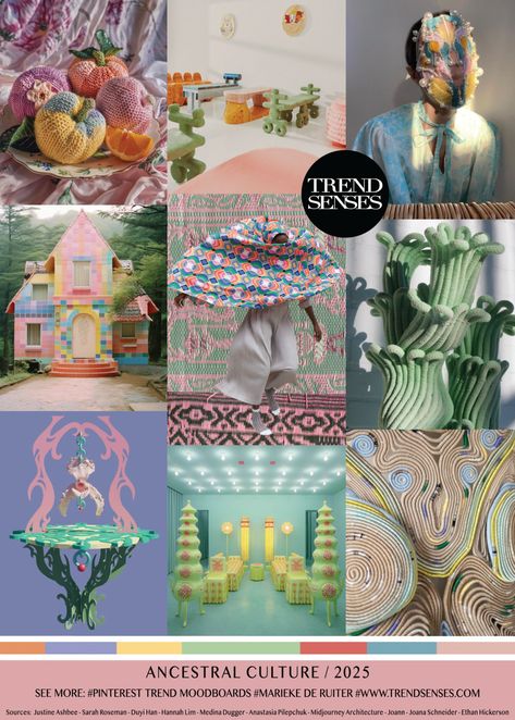 Trend Moodboards – Trendsenses 2025 Fashion Trends Forecast, Trend Senses, Joana Schneider, Fashion Trending Moodboard, Fashion 2025, 2025 Trends, Material Trend, Trends 2025, Print Design Trends