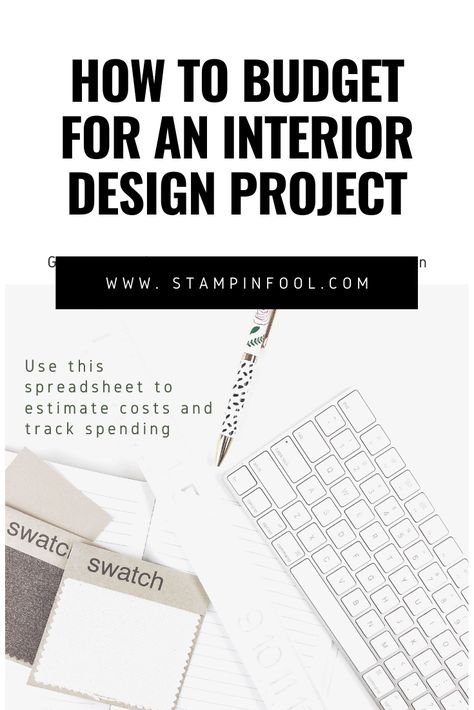 Find out what you interior design budget should be & How to estimate costs and track expenses.  How to Budget for a Home Decor Project + FREE Budget Spreadsheet. #homedecor #interiordesign #budget #decorating #howtodecorate Budget Friendly Interior Design, Interior Design Budget Template, Riddhi Core, Interior Design Budget, Decorating Notes, Interior Design Business Plan, Transitional Home Decor Ideas, Interior Design Basics, Track Expenses