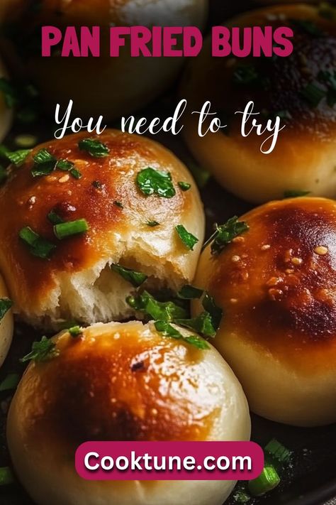 These delicious Pan Fried Buns are stuffed with a savory ground pork filling and have a crispy exterior. Perfect as an appetizer or a main dish, these buns are easy to make and sure to impress your family and friends. Pan Fried Buns, Fried Buns, Chili Oil, Oyster Sauce, Ground Pork, Dry Yeast, Frying Pan, Family And Friends, Dipping Sauce